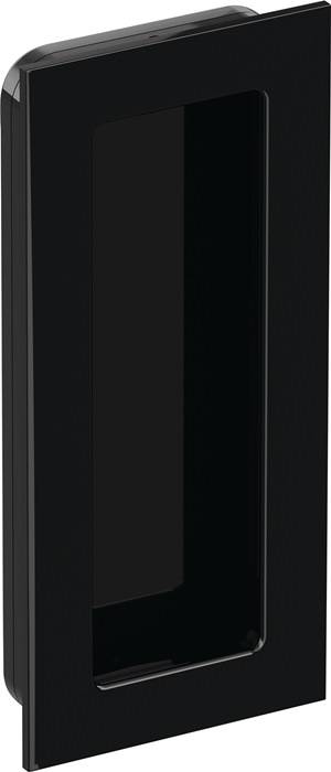Schiebetürmuschel 544.54.120 PA 90 tiefschwarz glänzend rechteck.f.HLT-0