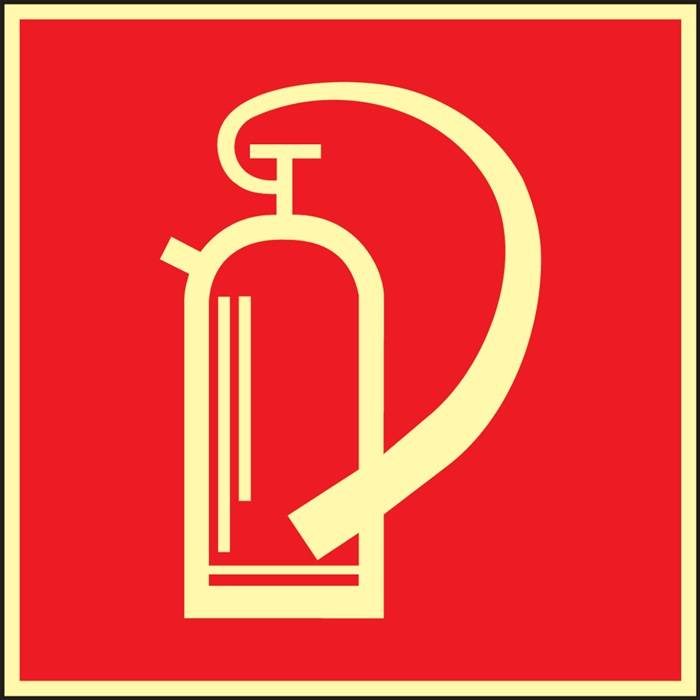 Brandschutzzeichen BGV A8 L148xB148mm Feuerlöscher Folie-0