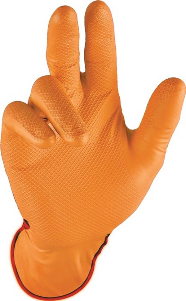 Einw.-Handsch.Grip Orange Gr.9 orange Nitril 50 St./Box