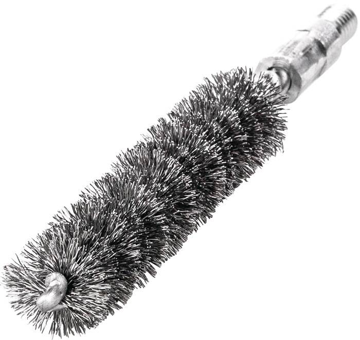 Rohrbürste L.115mm D.12mm Stahldraht gewellt Besatz-L.80mm LESSMANN-0