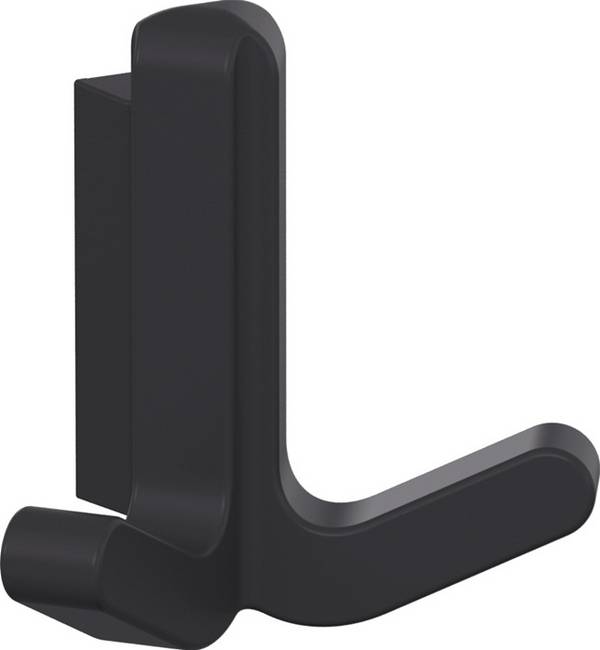 Doppelhaken Ser.477 matt,elastisch Ku.(TPU) 92 grau H.69mm HEWI