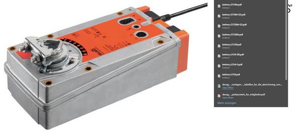 Klappenantrieb AC/DC 24 V, 30Nm | EF24A-MP | MP-Bus, 150s, IP54, Notstell. Multifunk.