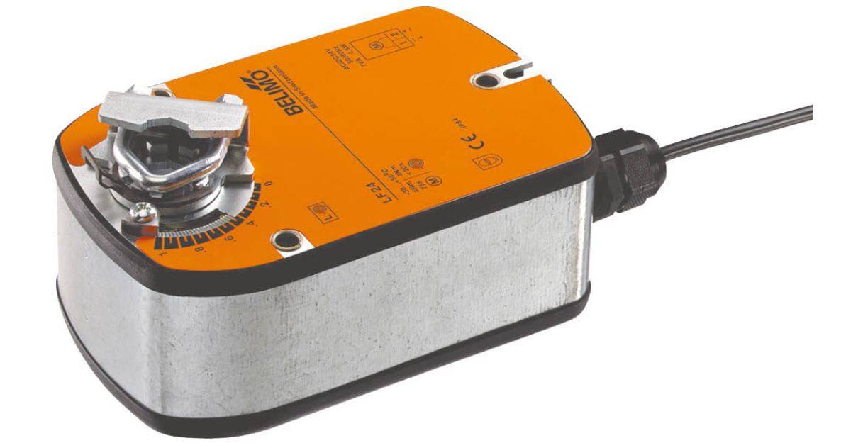 Klappenantrieb AC/DC 24V | LF24 | 4Nm, Auf-Zu, 40...75 s,IP54, Notstellf.-0