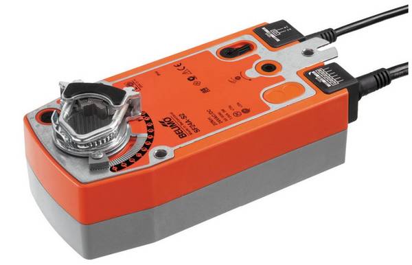 Klappenantrieb AC/DC 24 V, 20Nm | SF24A-S2 | Auf-Zu,75s,IP54,Notstellf.,Hilfsschalter