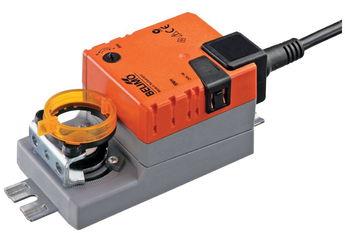 Klappenantrieb LM230A-F, Formschluss 8 x 8 mm5 Nm, 150 s, 95°AC 230 V, Auf-Zu, 3-PunktIP 54,-1