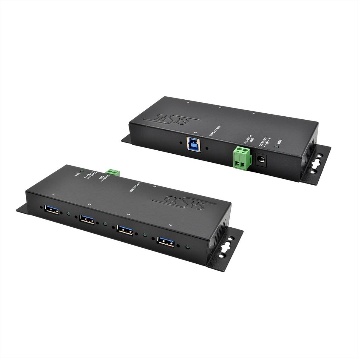 EXSYS EX-1183HMVS-2 4 Ports USB 3.2 Gen1 Metall HUB mit 15KV ESD Überspannungs-Schutz-0