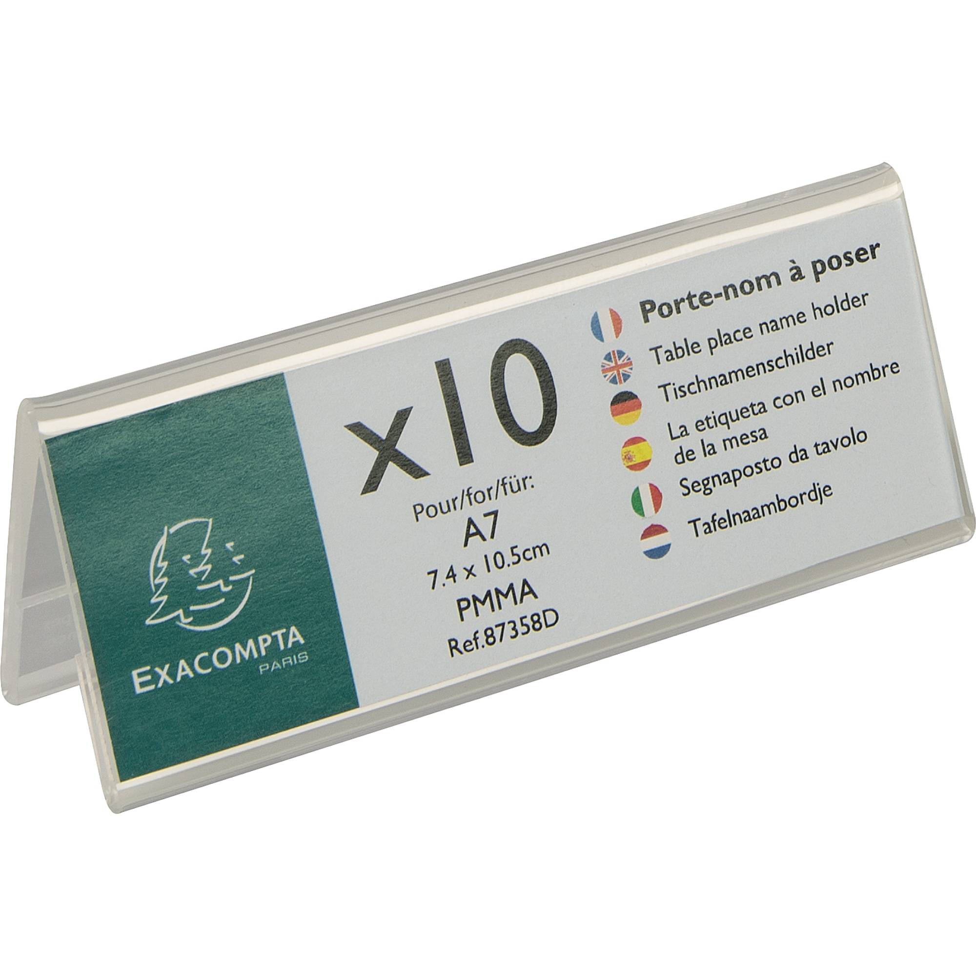 Tischnamensschild PMMA 105x40mm 10St.-0