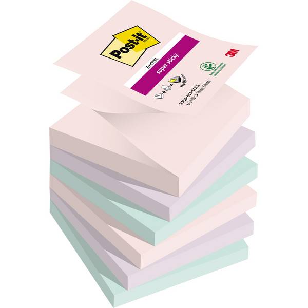 Haftnotiz Super Sticky Z-Notes 76x76mm 6St