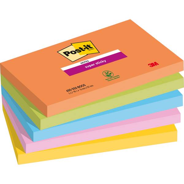 Haftnotiz Super Sticky 127x76mm 90Bl 5St.