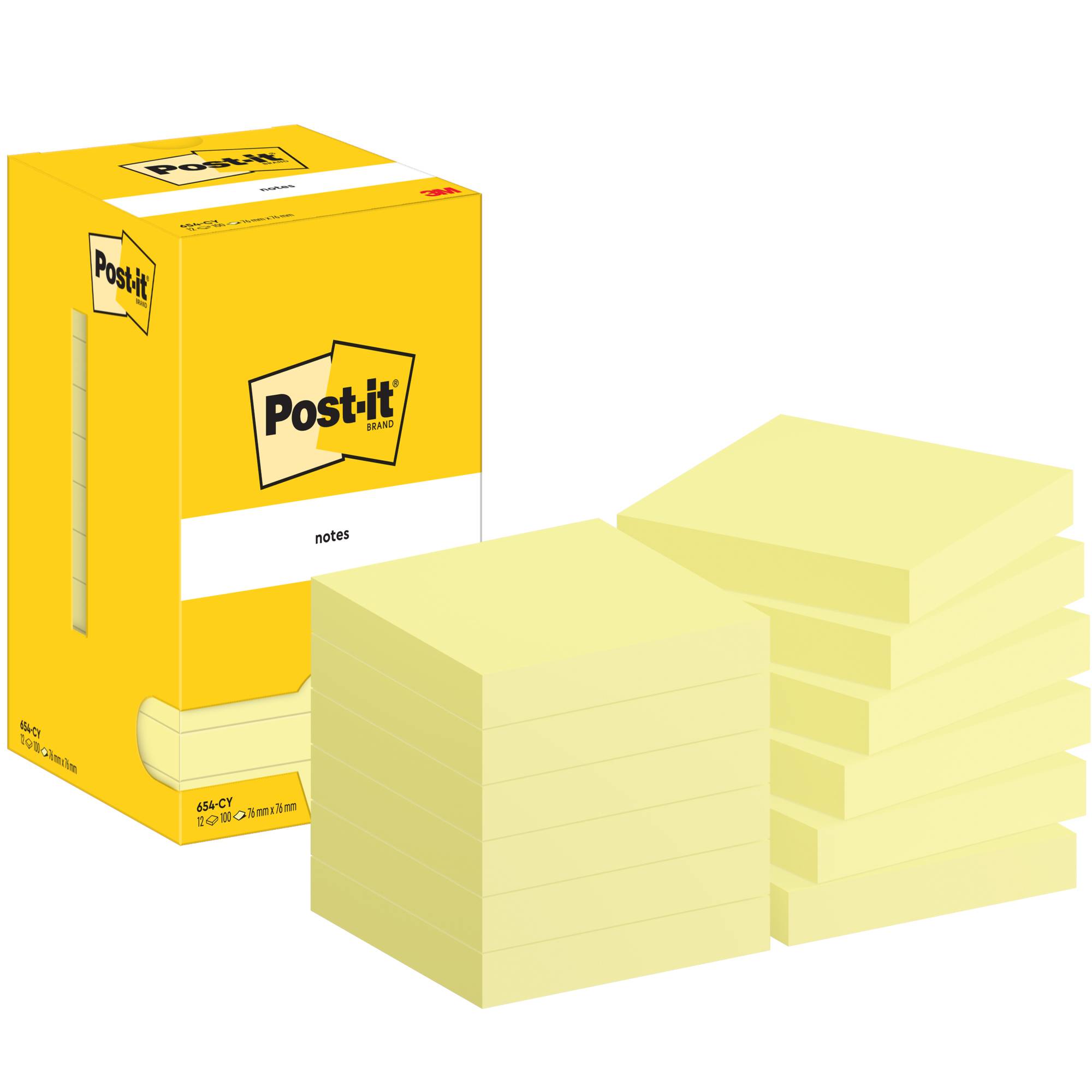 Haftnotiz Notes 76x76mm ge 12x100Bl-0