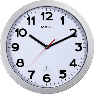 Wanduhr MAULstep 30cm silber
