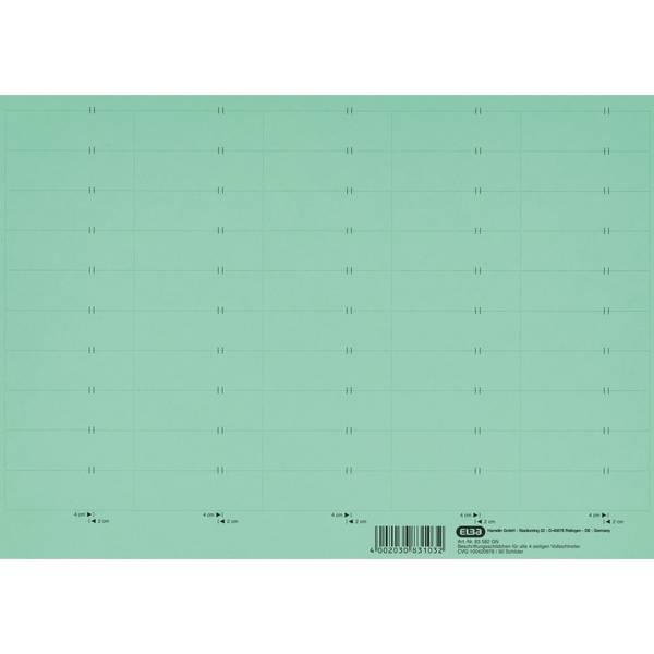 Beschriftungsschild 160g Karton grün 10x50St.