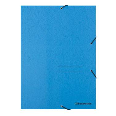 Eckspanner DIN A4 3Klappen und Gummizug blau