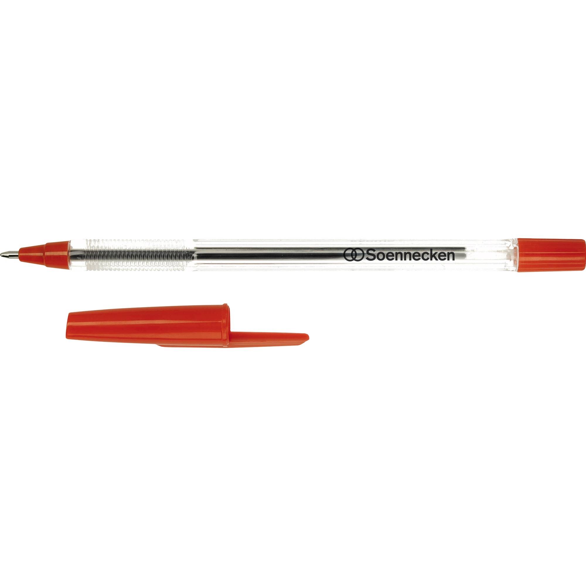 Einwegkugelschreiber Nr.1 Kappe rot 50 St./Pack.-0