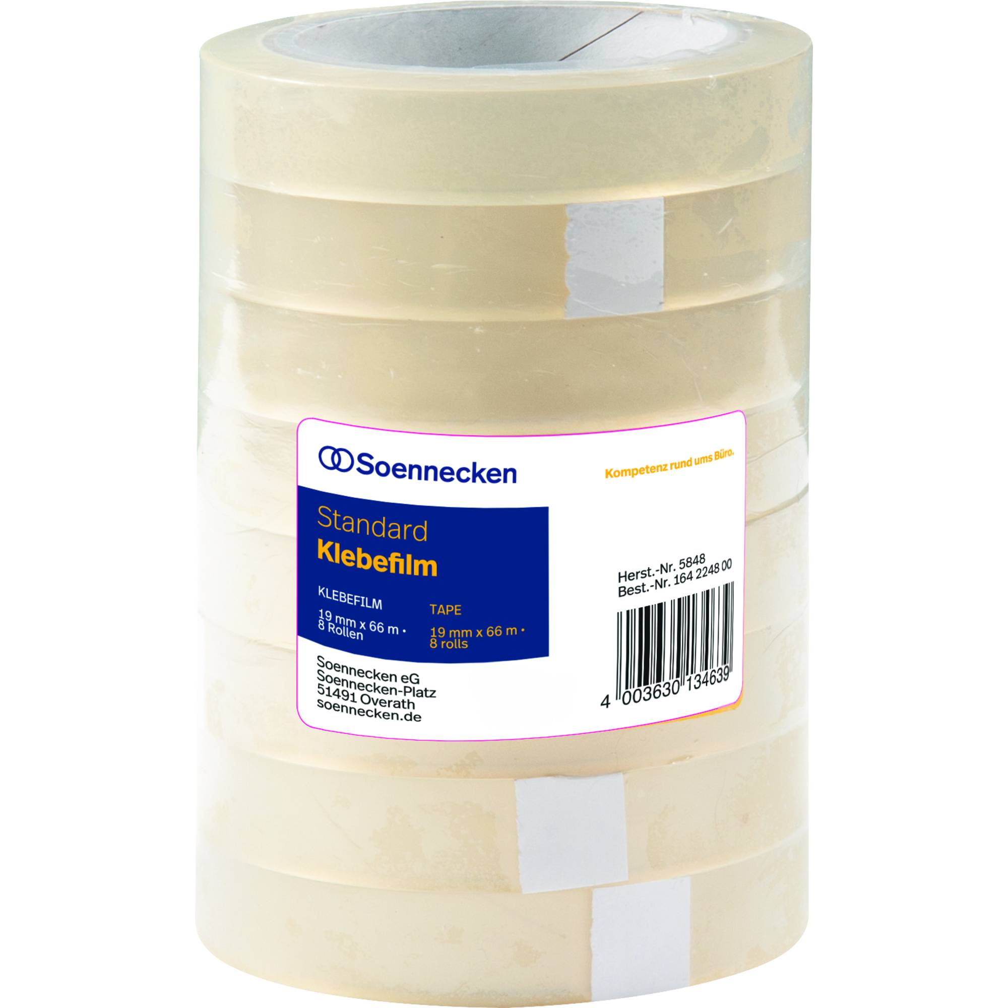 Klebefilm 19mmx66m transparent 8 St./Pack.-0