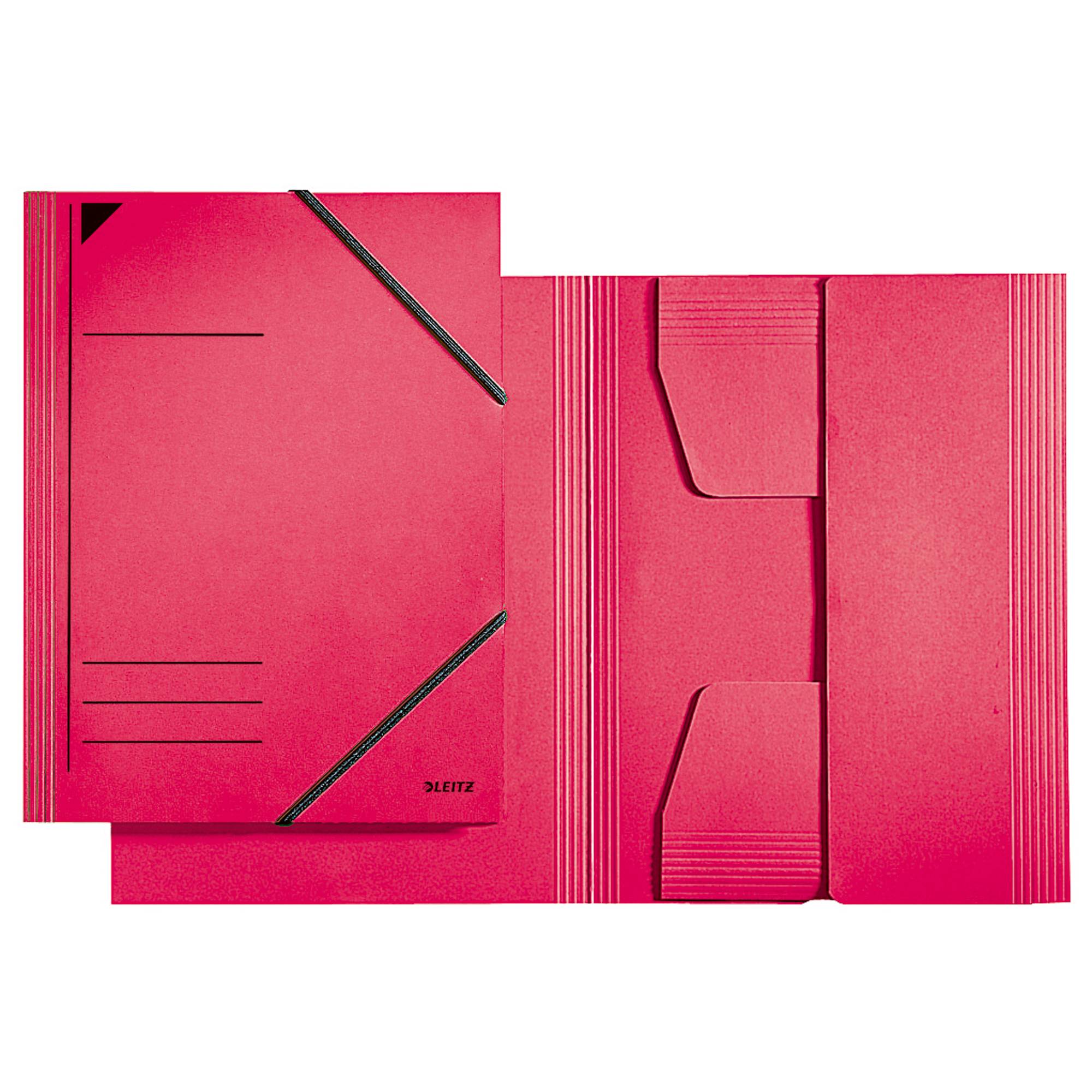 Eckspannermappe DIN A4 Karton rot-0