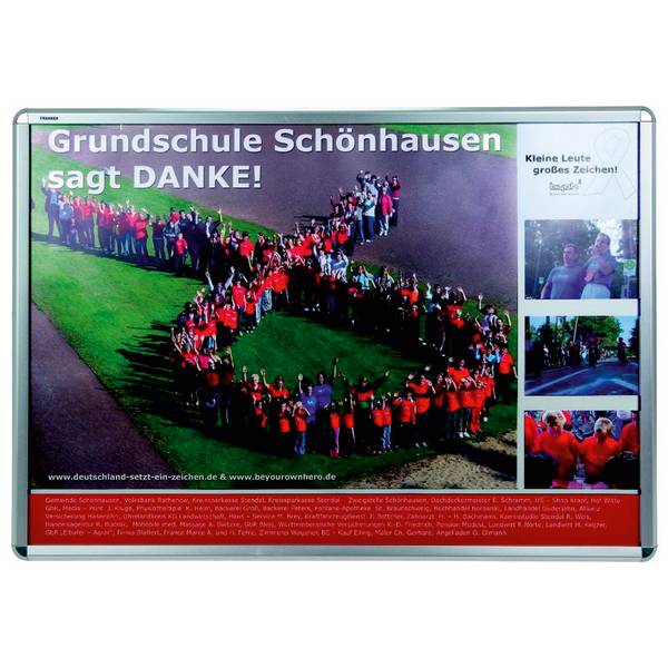 Bilderwechselrahmen für DIN A0 silber