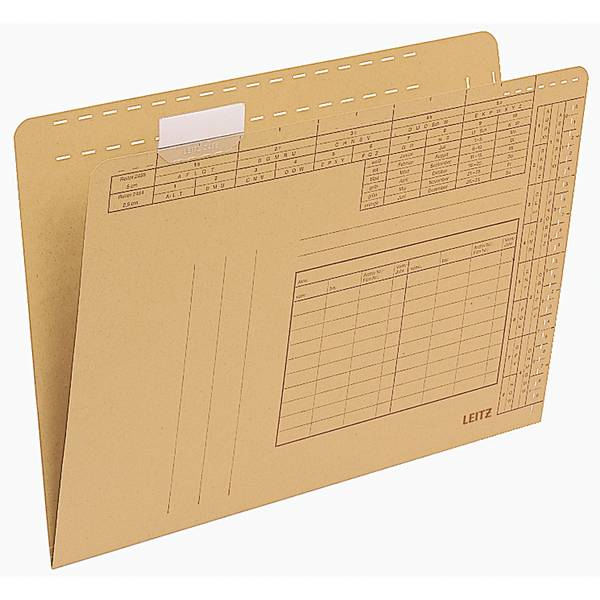 Einstellmappe  A4 250g Natronbr 100St