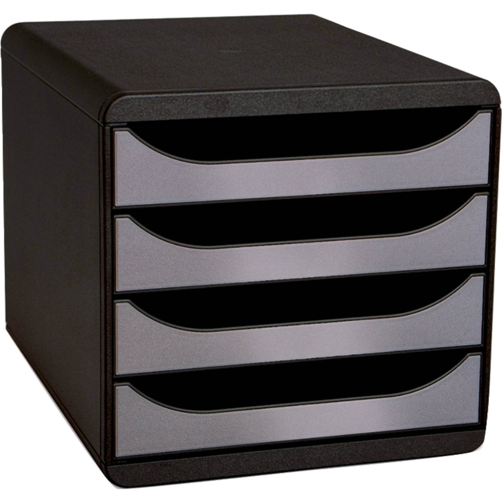 Schubladenbox BIG-BOX Metallic 4Schübe silber-0