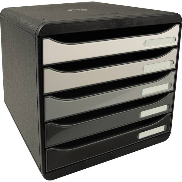 Schubladenbox BIG-BOX PLUS 5Schübe sw/shades gr