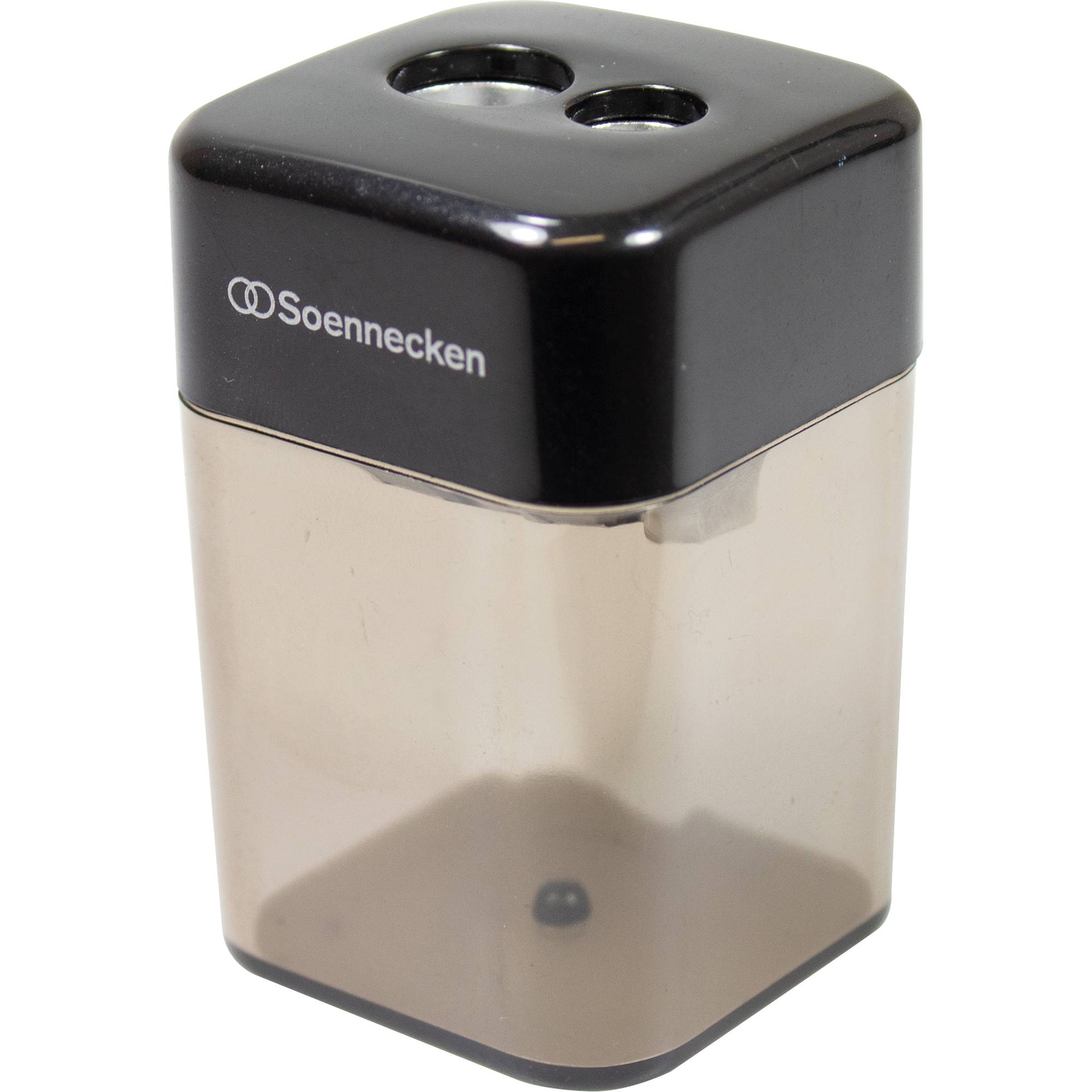 Soennecken Spitzdose 3400 doppelt Metallspitzer schwarz/transparent-0