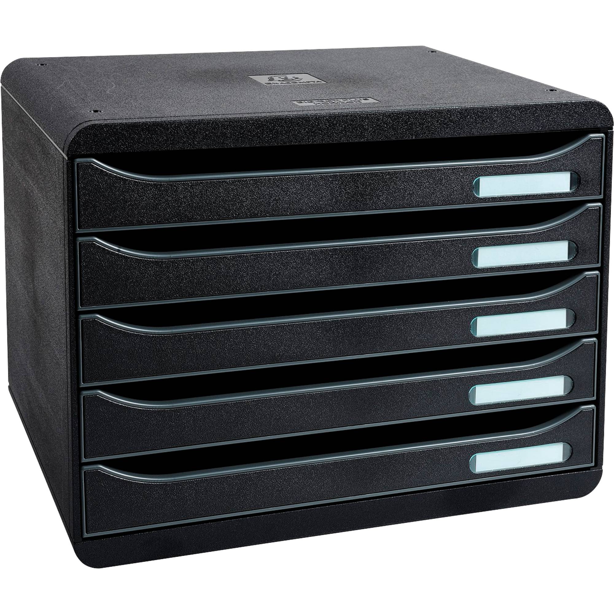 Schubladenbox BIG-BOX PLUS quer 5Schübe schwarz-0