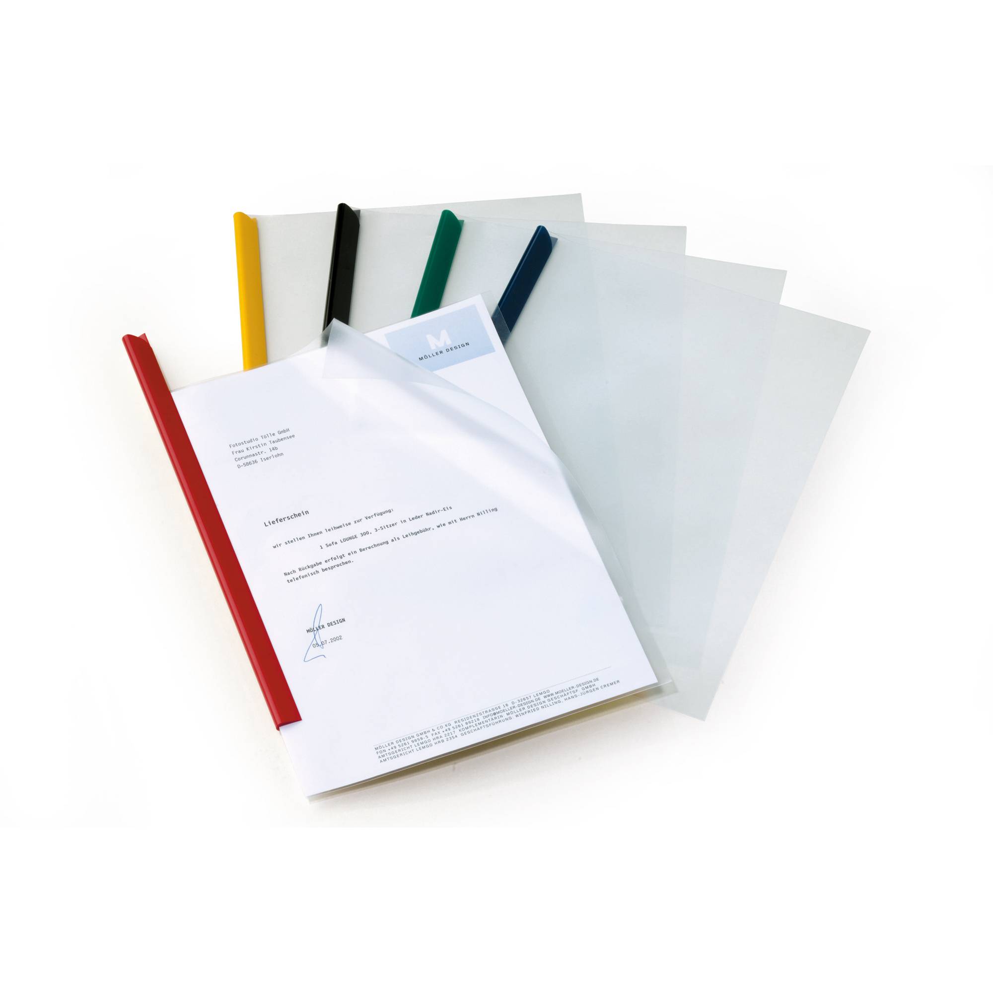 Klemmschienenhülle DIN A4 PP transparent 10 St./Pack.-0