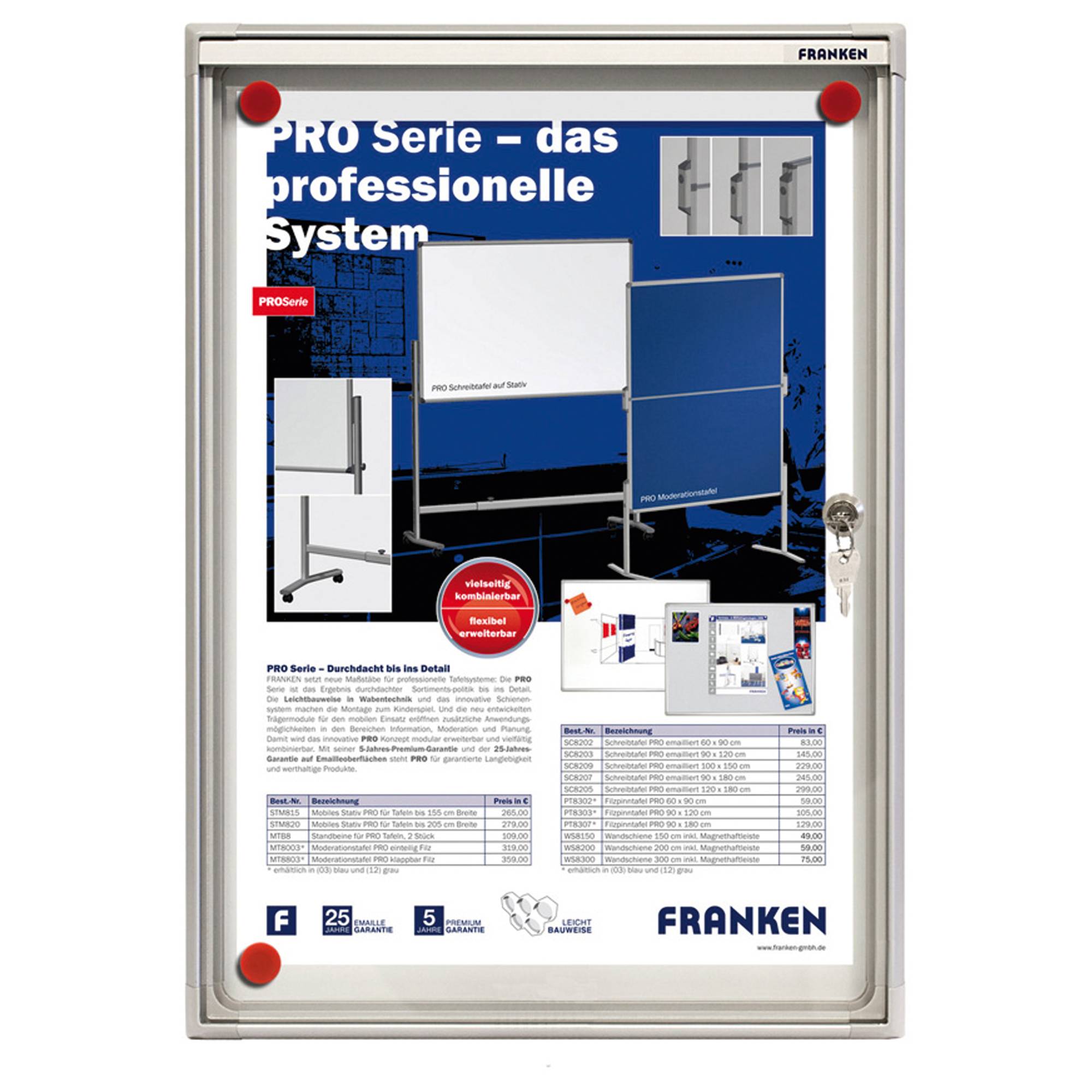 Schaukasten X-tra! Line für 1x DIN A4 Aluminium-0