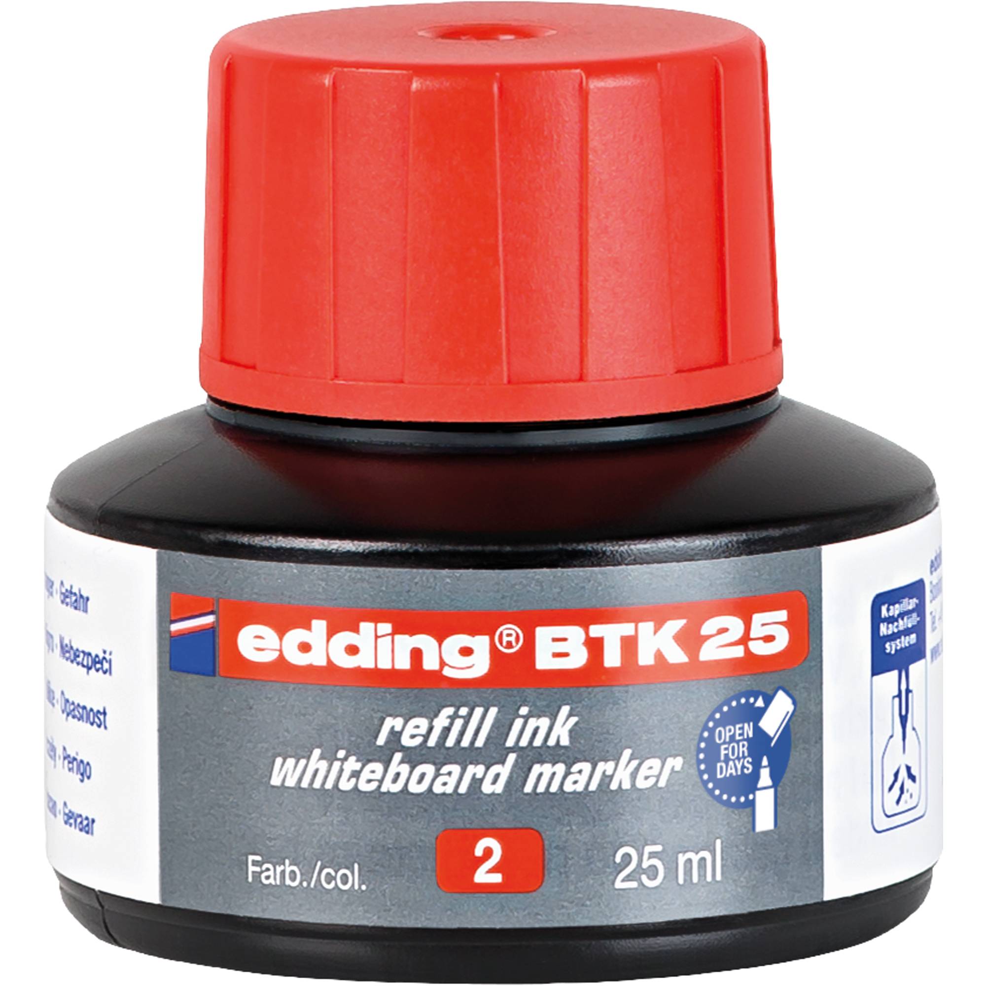 Nachfülltusche refill-service 25ml rot