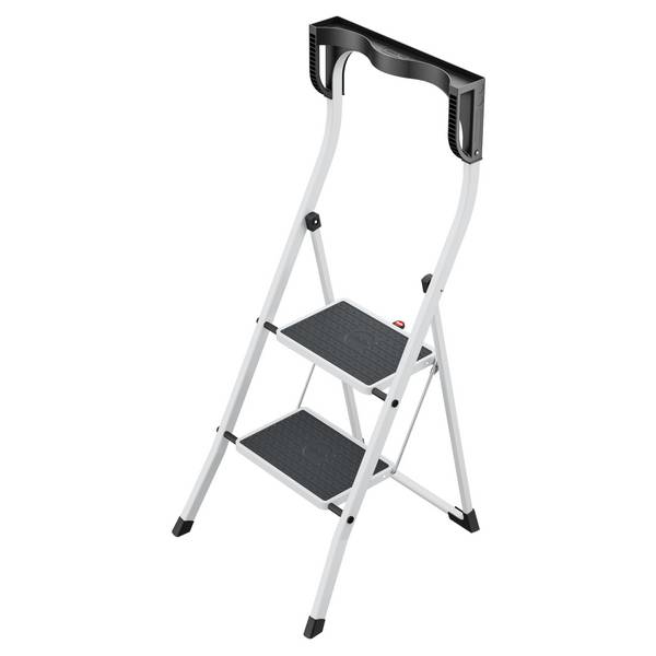 Klapptritt Stufen 2Plattform-H.470mm Stahl/Kunststoff m.Anti-Rutsch-Matten HAILO