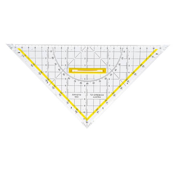 Aristo TZ - Geodreieck - 25 cm - 45°, 45° - klar