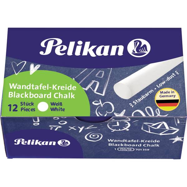 Wandtafelkreide weiß 12 St./Pack.