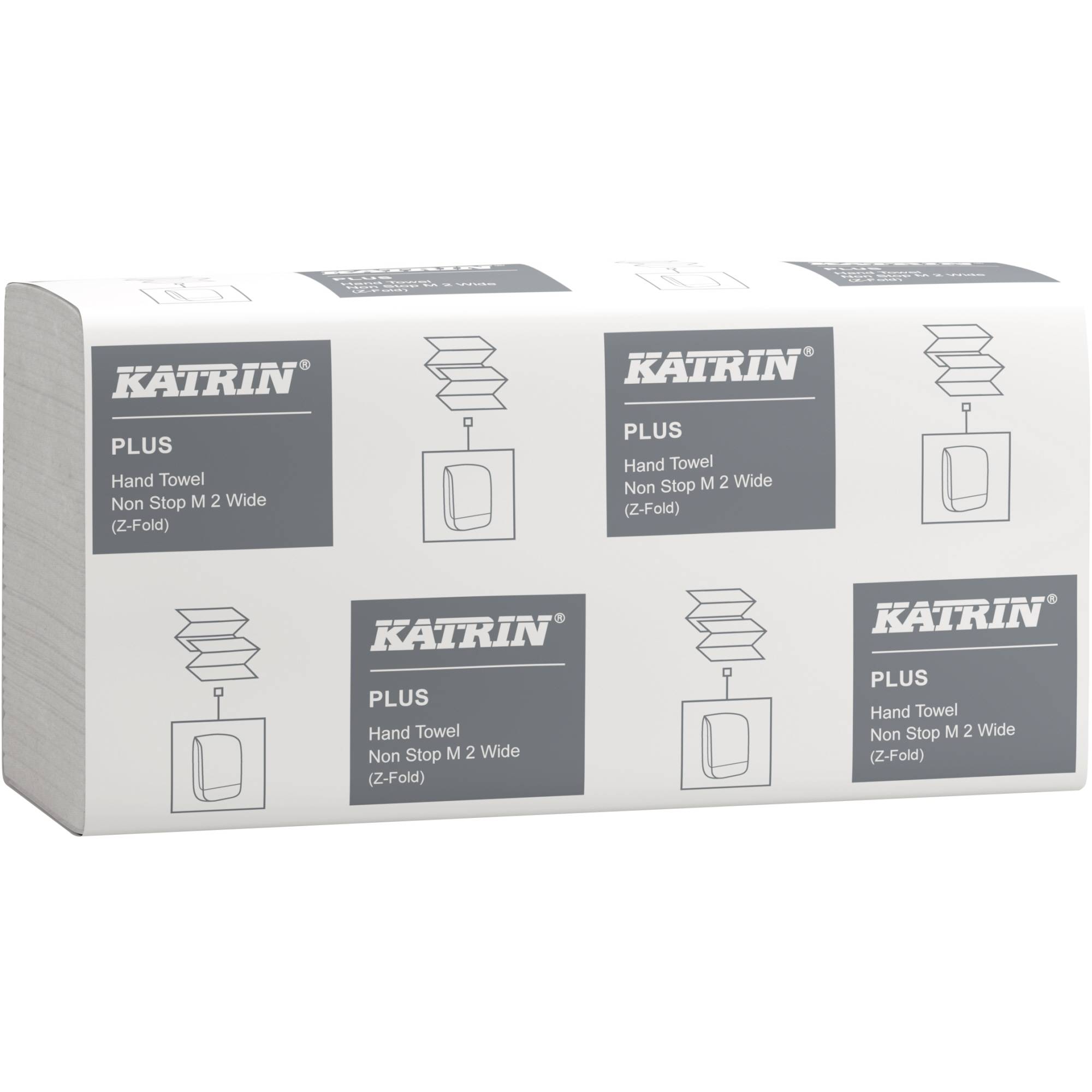 Papierhandtuch Plus Non Stop M2 wide 2lg. ws 2.400Bl.-0