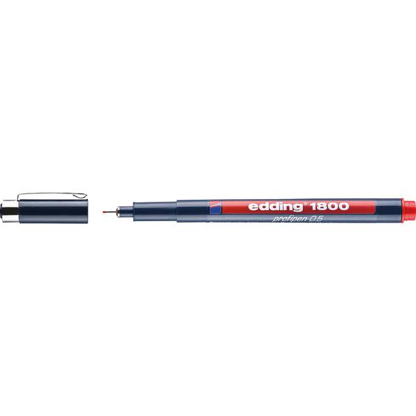 Feinschreiber 1800 profipen 0,5mm rot