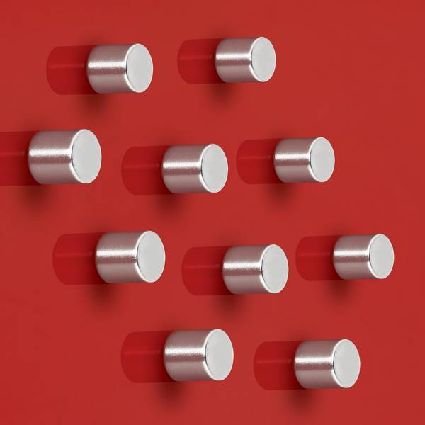 Sigel BA701, Zylinder, Neodym, Silber, Matte, 10 mm, 10 mm