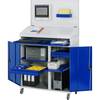 Computerschrank 1100x520x1895 mobil lgr/ebl
