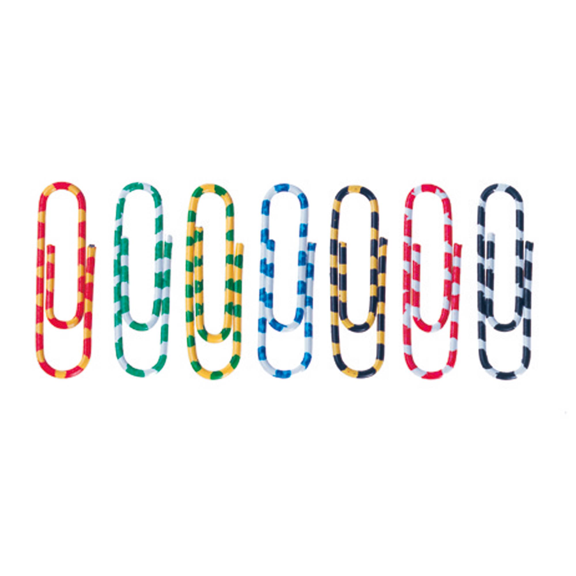 Büroklammer Zebra 28mm rund sortiert 100 St./Pack.-0