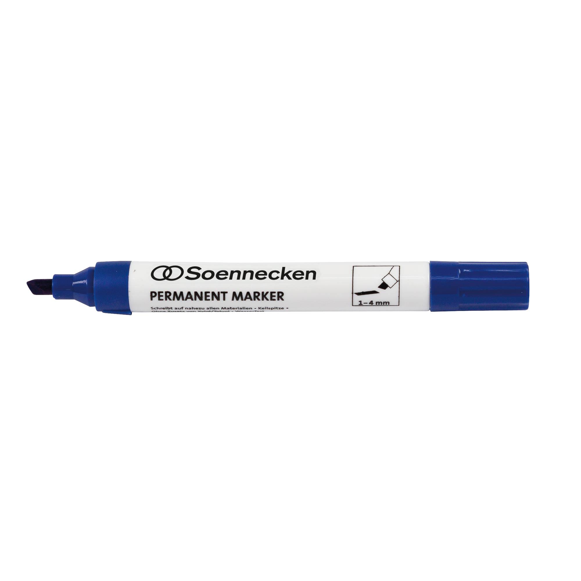 Permanentmarker 1-4mm Keilspitze blau-0