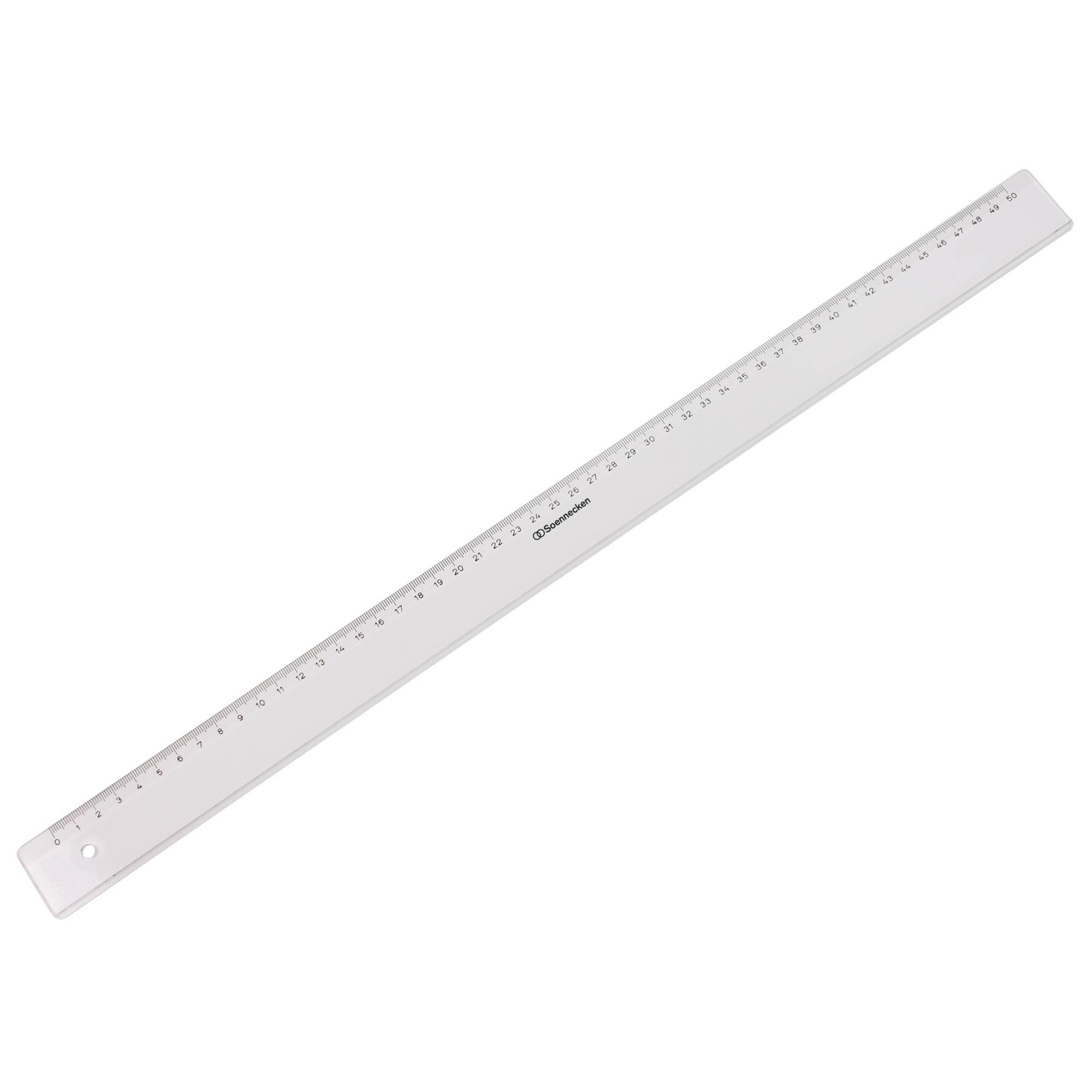 Lineal 50cm Kunststoff transparent-0