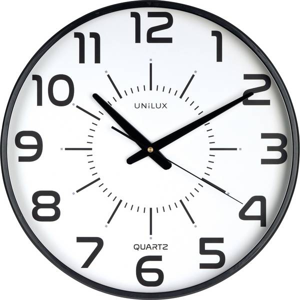Wanduhr MAXI POP BLACK +Batterien schwarz