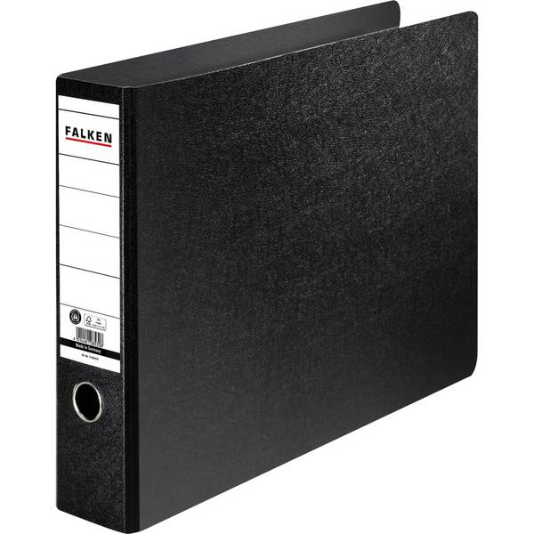 Ordner N80 DIN A3 quer 80mm Hartpappe schwarz
