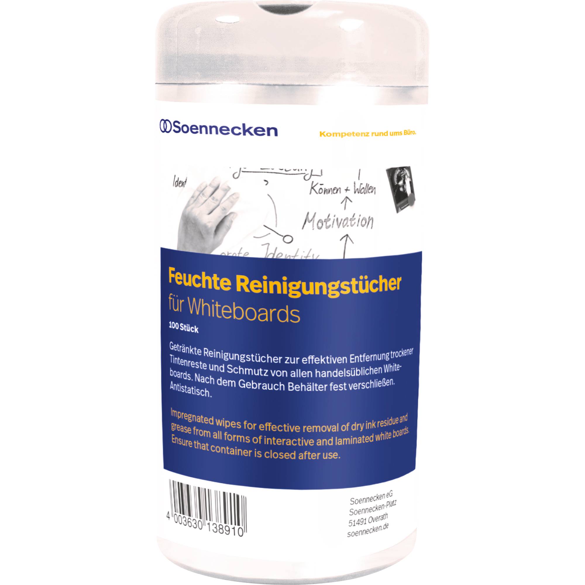 Reinigungstuch f. Whiteboard 100 St./Pack.-0