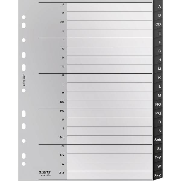 Register Recycle A4 A-Z schwarz