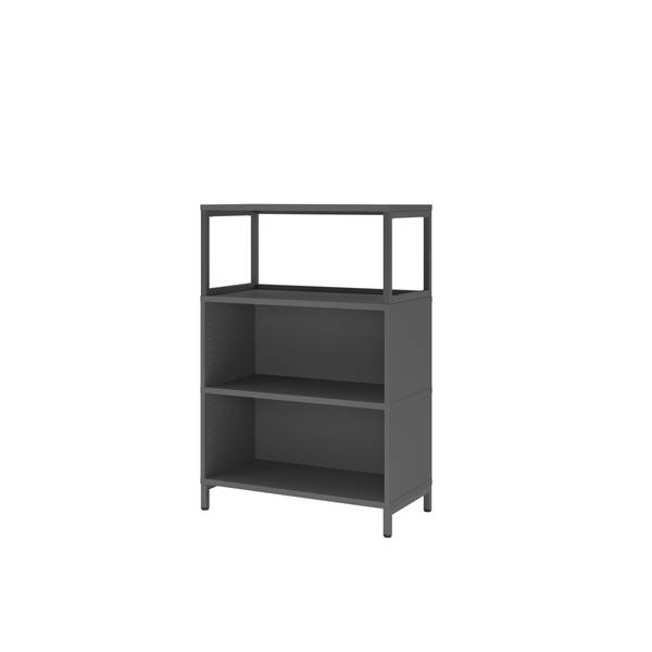 Regal FlexWall 3OH Sockel 1offen graphit