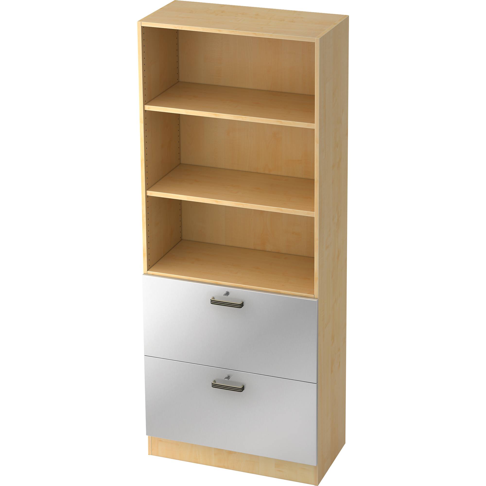 Registraturschrank 5OH ahorn/silber - Artikel: 820004395-0