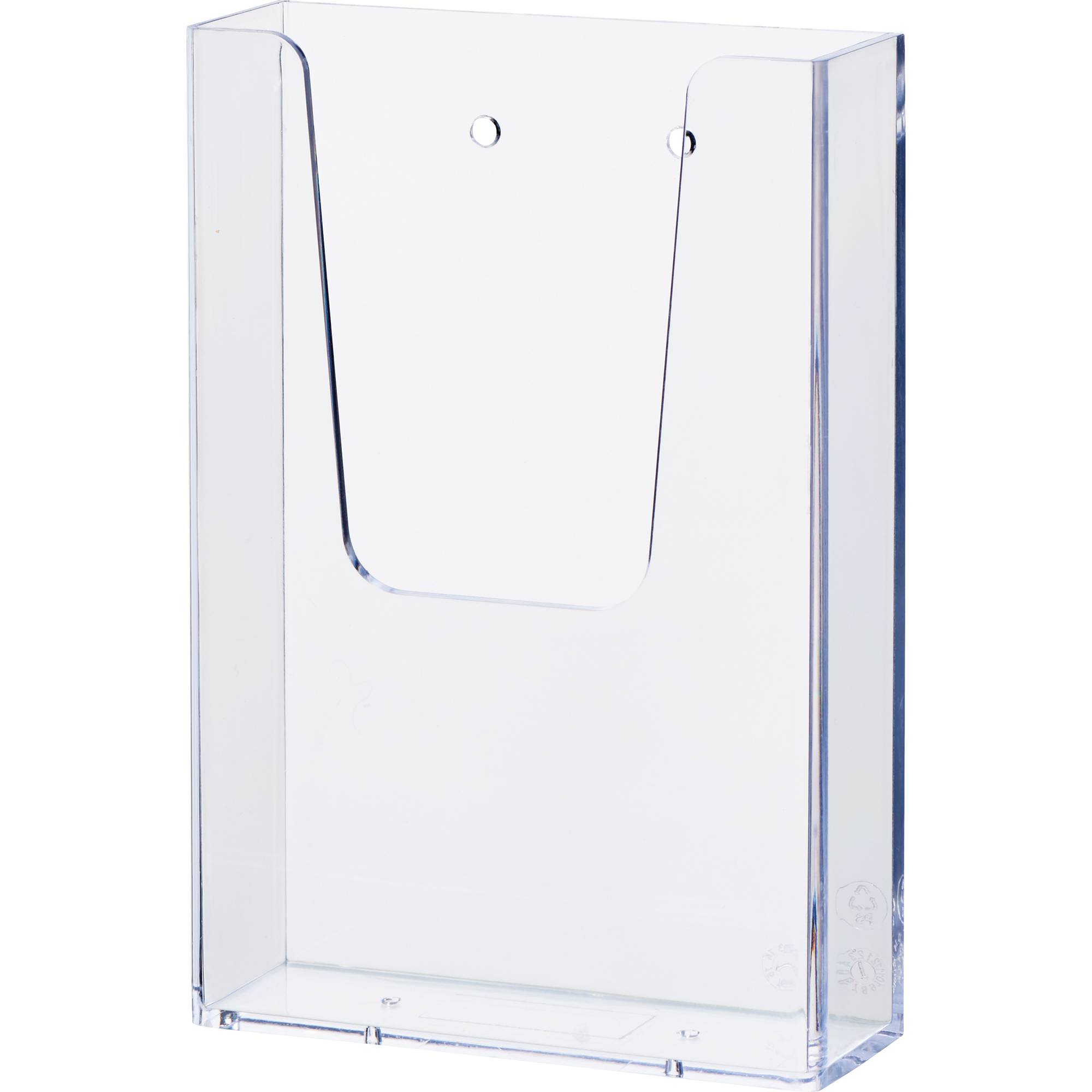 Wandprospekthalter 1/3 A4 1Fach PS transparent-0