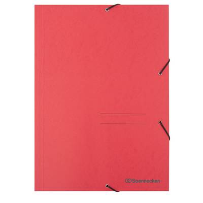 Eckspanner DIN A4 3Klappen und Gummizug rot-0