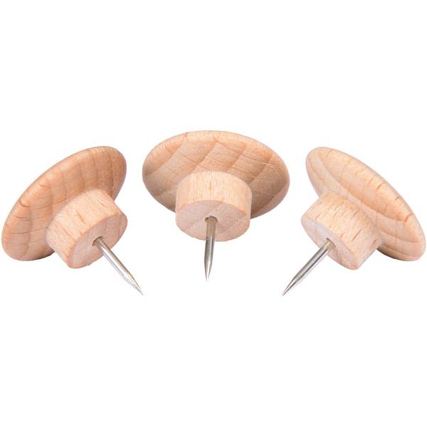 Pinnwandnadel WOODEN 20mm Holz 25 St./Pack.
