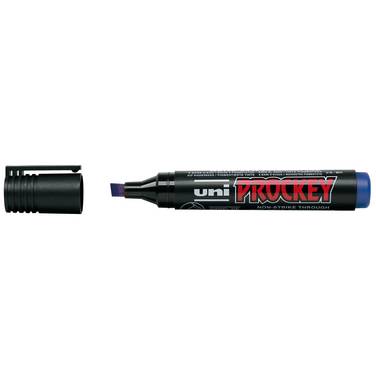 Marker uniPROCKEY Keilspitze blau