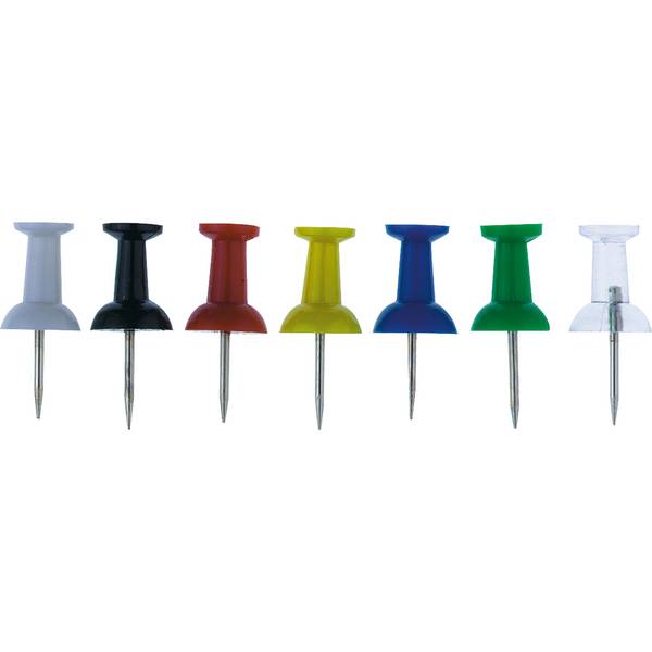 Pinnwandnadel 7,5x12mm sortiert 40 St./Pack.
